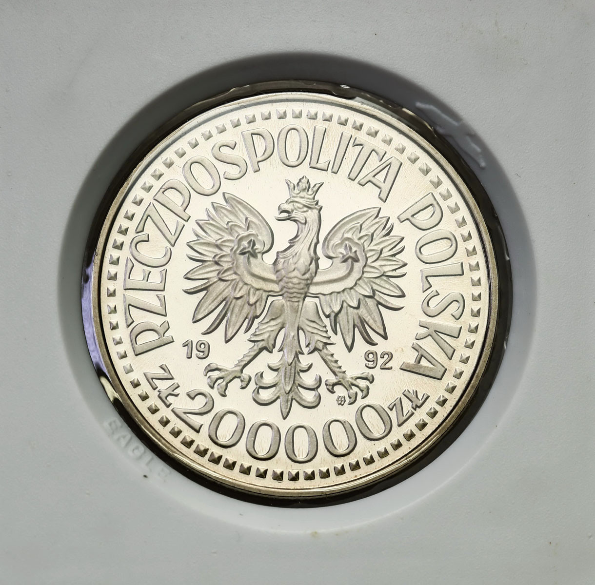 III RP. PRÓBA Nikiel 200 000 złotych 1992 – Władysław Warneńczyk - półpostać
